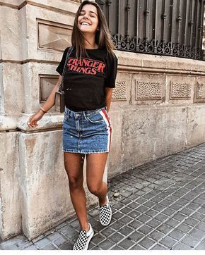 vans skirt outfit