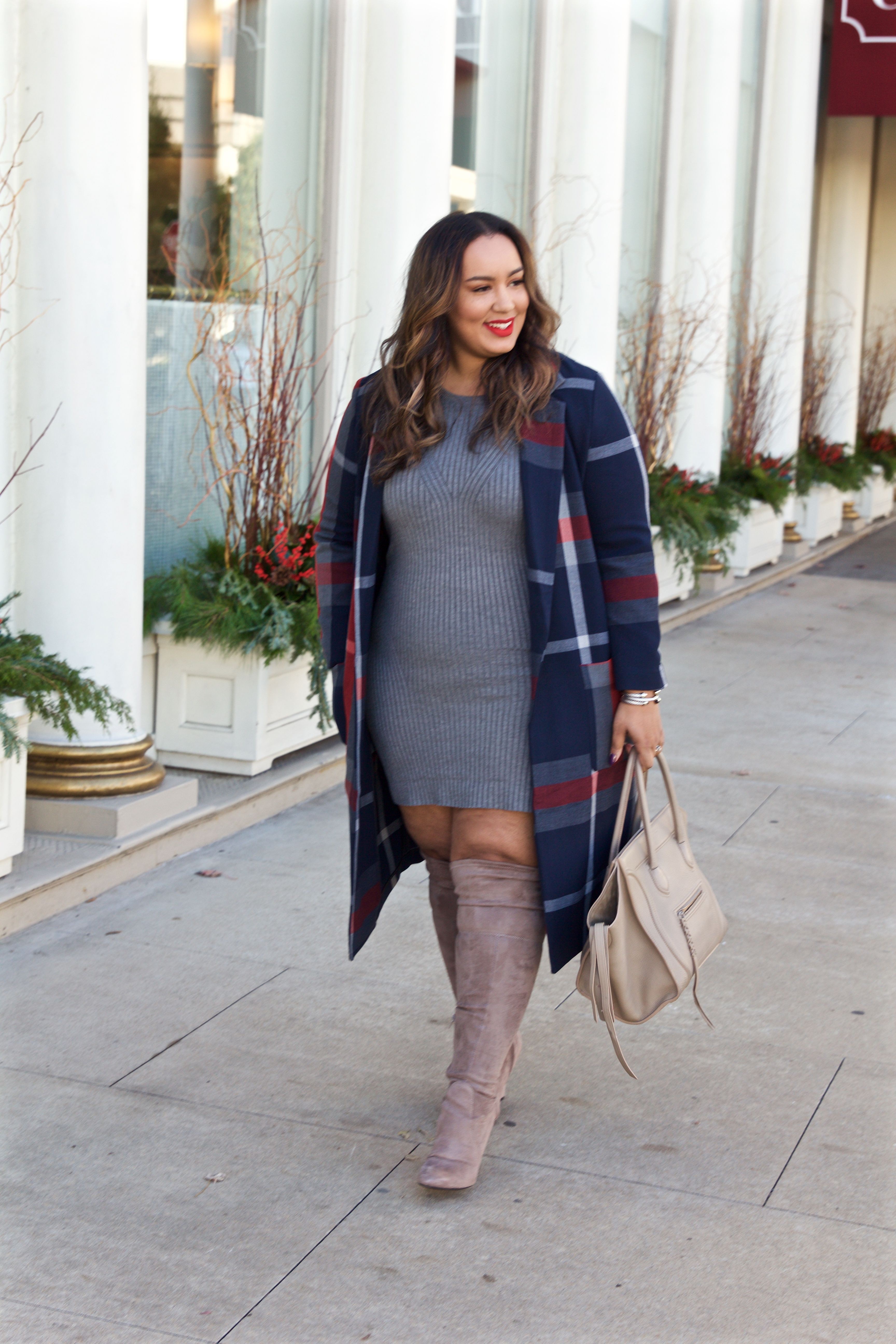 taupe boots outfit