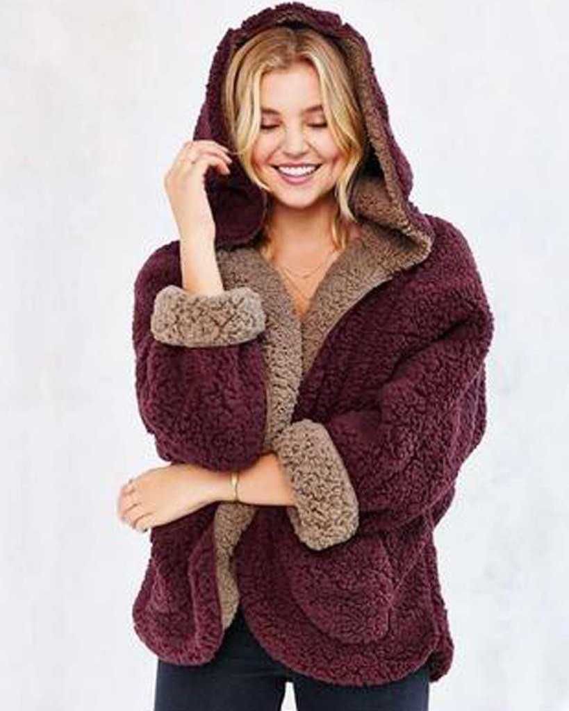Chaqueta gorda mujer, fleece | Hooded Coats For Ladies | wear, Polar fleece, Winter clothing