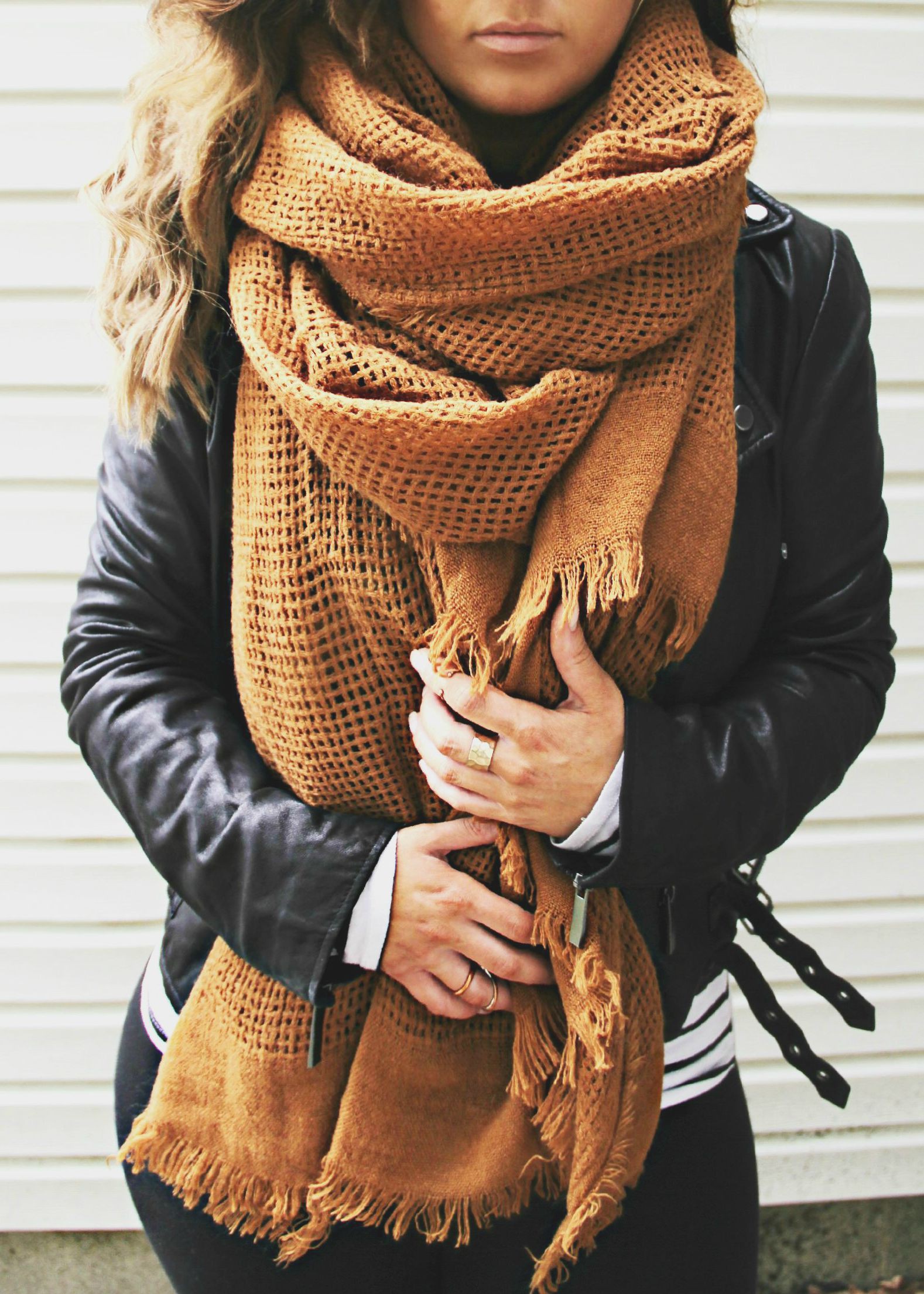 Appealing style for big scarf winter, Winter clothing Dresses With