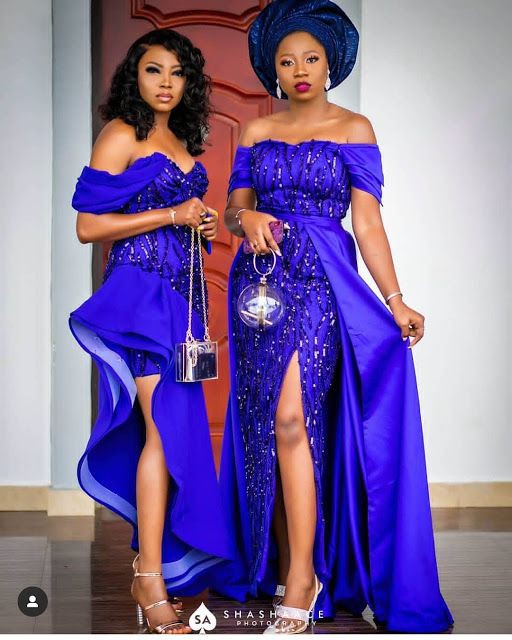 Cute and stylish cobalt blue, African wax prints | Aso Ebi Styles | Aso ...