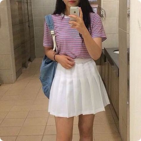 white tennis skirt casual