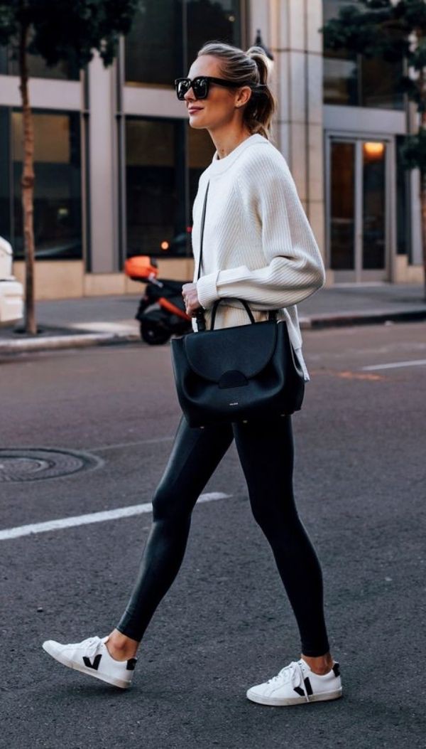 Check these latest ideas leather leggings sneakers, Veja Sneakers ...