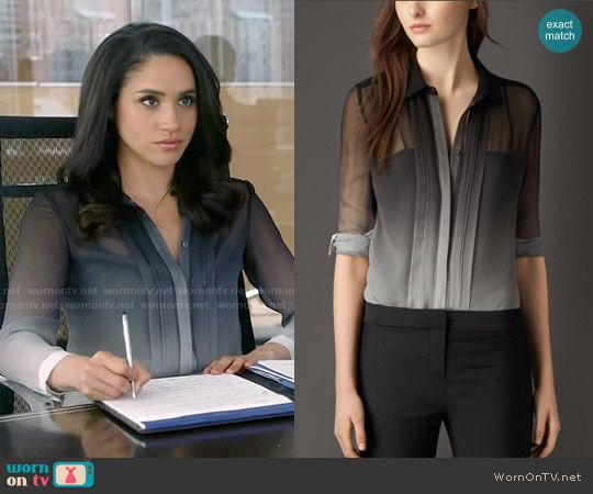 Degrade silk shirt by burberry | What To Wear To College Everyday | College  outfits, Rachel Zane, Silk Shirt