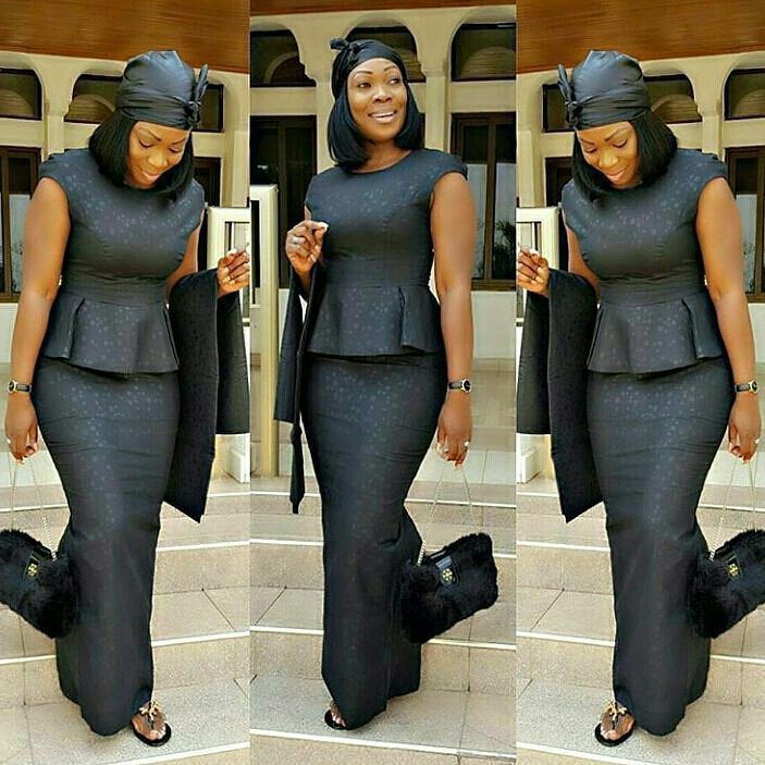 Kaba And Slit Styles For Funeral Ghana Kaba Styles African Dress, Aso ...