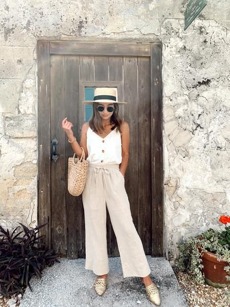 HOW TO STYLE IT: Linen Pants Outfit ideas - Merrick's Art