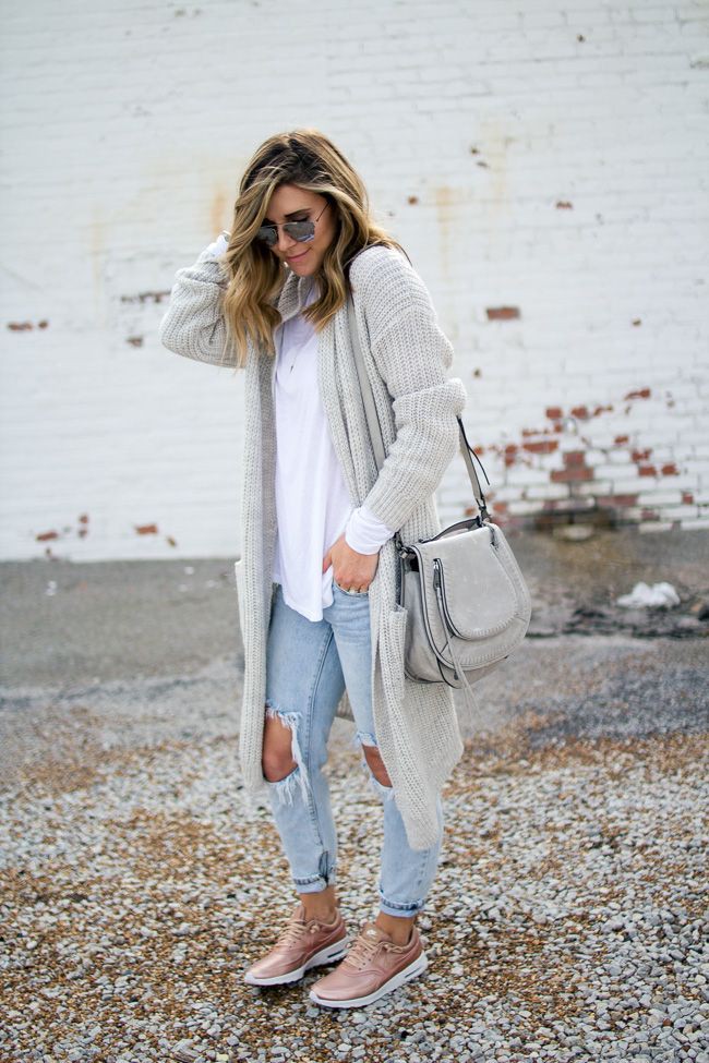Long Cardigan Outfits With Sneakers | estudioespositoymiguel.com.ar