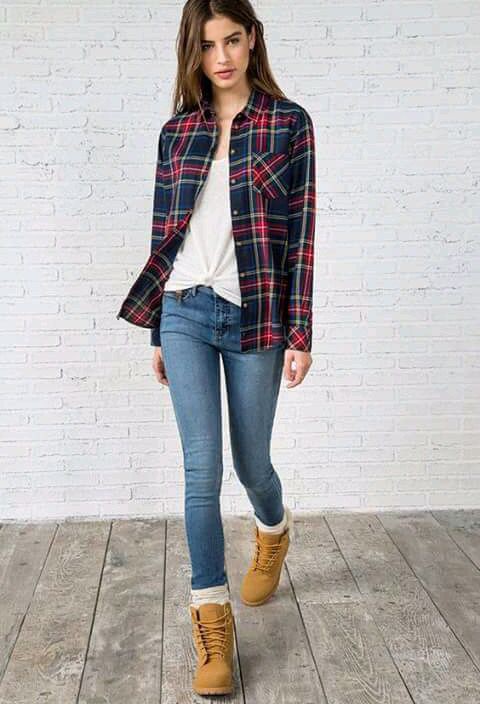 outfits with timberland boots for ladies