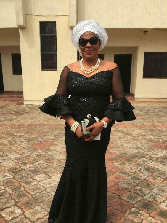 Funeral Kaba Styles With Lace Kaba And Slits Styles For Funeral