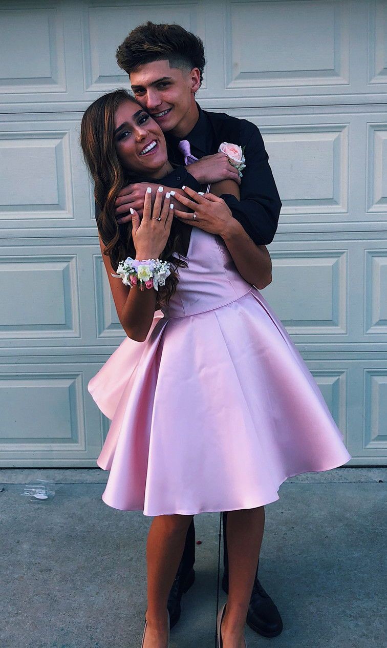 Lovely fashion for pink couples, Cocktail dress Hoco