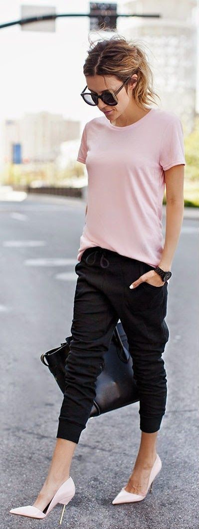 Dressed up track pants, Casual wear | Outfit Ideas With Joggers | Casual  wear, Fashion accessory, Harem pants