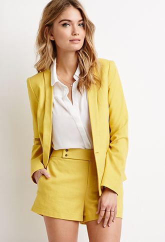 Yellow blazer with shorts, Formal wear | Short Suit Outfits | Formal wear,  Suit Outfits,