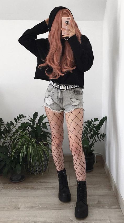 Latest Fishnet Underneath Everyday Outfits For School | Fishnet Leggings  Under Jeans | Casual Fishnet Leggings, Cute Fishnet Leggings, Fishnet  Leggings Clothing