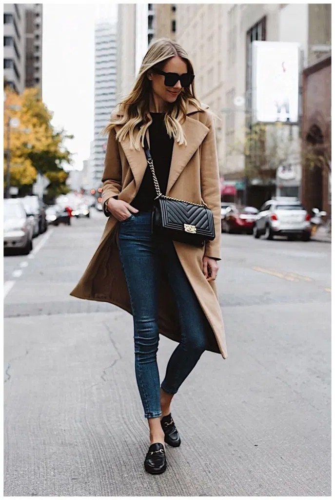 Totally my style wearing camel coat, Casual wear | Fashionable Spring ...