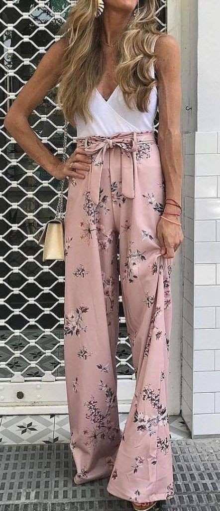 Fashionable High Waist Palazzo Dress For Parties #Summer #Outfits / W… |  Palazzo Pants Outfit | Palazzo Clothes, Palazzo Flared Pants, Palazzo For  Girls