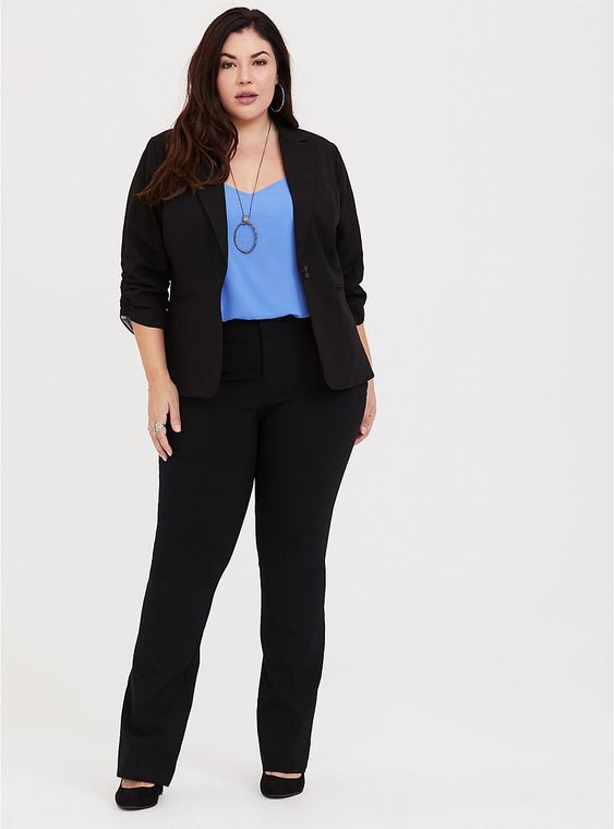 curvy interview outfit