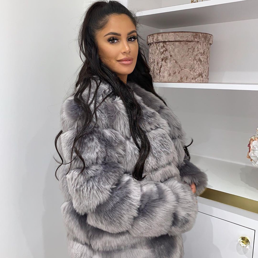 silver style outfit with fur clothing, coat, fur | Seda London ...