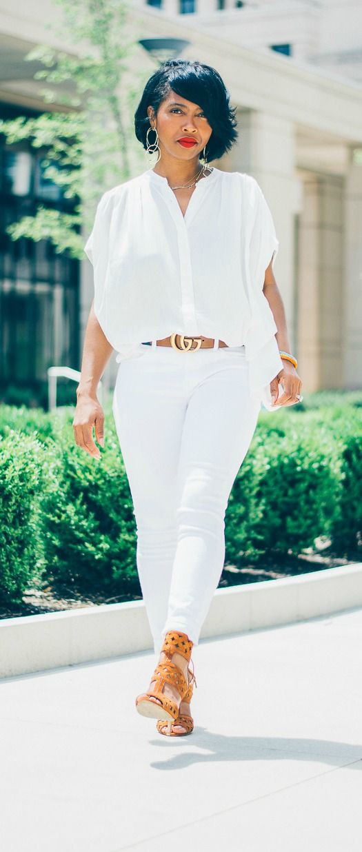all white casual outfits for ladies