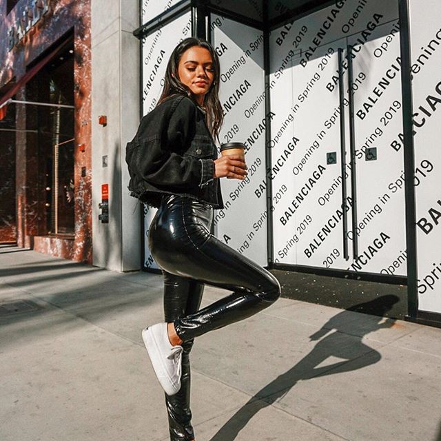 5 ways to style your black leather trousers  Stylight