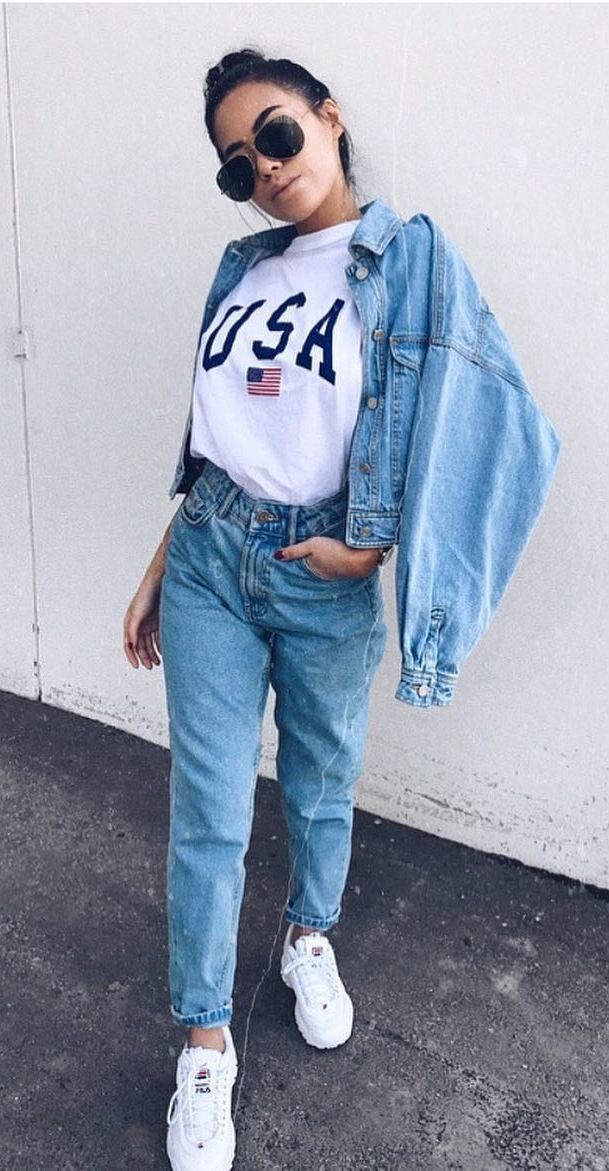 Boyfriend jeans outfit ideas with sneakers Boyfriend Jeans Outfit