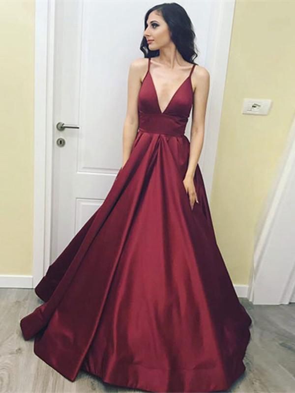 Outfit Pinterest maroon prom dresses bridal party dress, fashion model ...