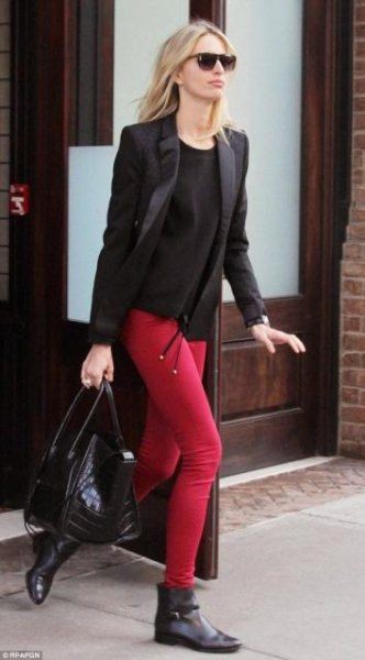 Best Red Legging Outfits Images in August 2023