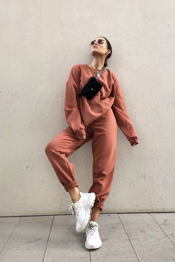 Brown Outfit Ideas With Sportswear Trousers Pajamas Loungewear 