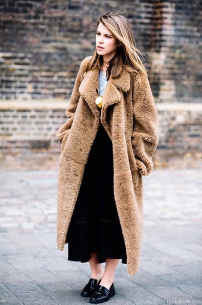 Brown colour outfit, you must try with fashion accessory, fur clothing ...