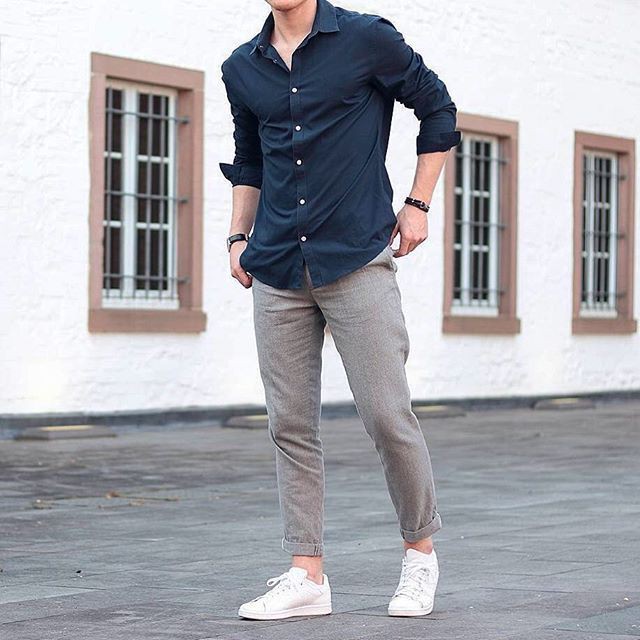 Style outfit men new style, business casual, street fashion, smart casual, formal  wear, casual wear, dress shirt, t shirt | Road Trip Outfits | Business  casual, Dress shirt, Formal wear