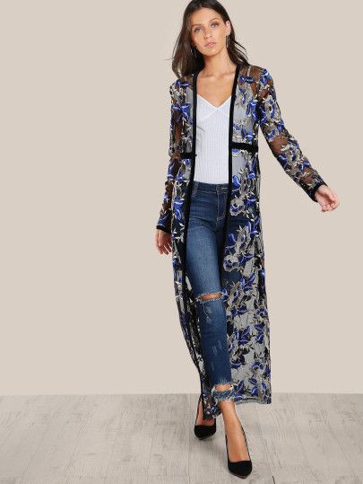 Outfit Pinterest with embroidery, blazer, jacket | Jeans & Kurti Outfit ...