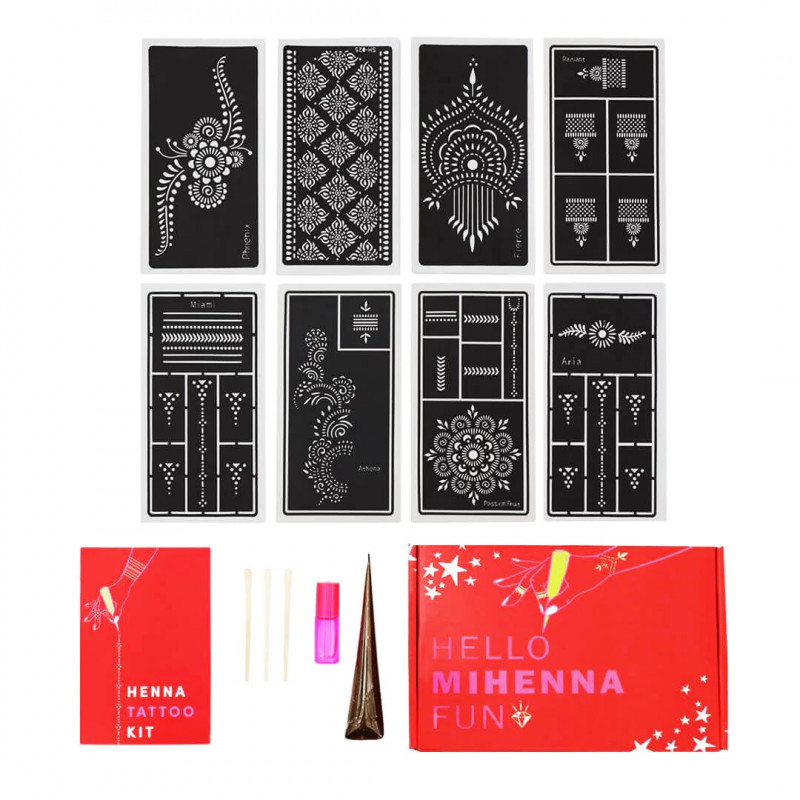 Build Your Own Henna Kit [8 Stencils]: 