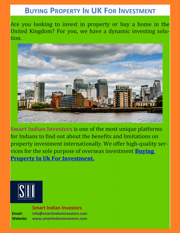 Buying Property In Uk For Investment: 