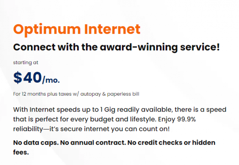 Optimum Internet Plans Prices Speeds Availability Optimum Internet