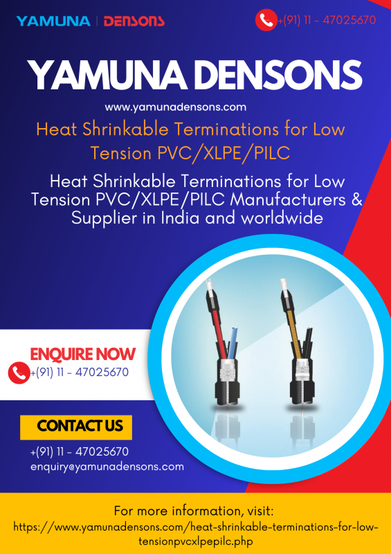 Heat Shrinkable Terminations for Low Tension: 