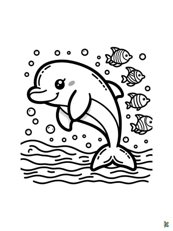 Dive into Creativity with Dolphin Coloring Pages for Relaxation