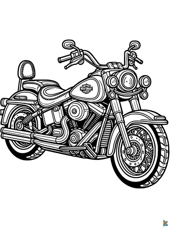 Motorcycle Coloring Pages - ColoringPagesKC: 