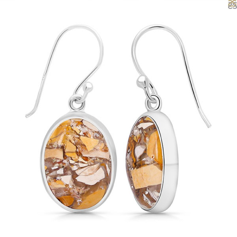 Lovely Brecciated Mookaite Earrings Manufacturers: 