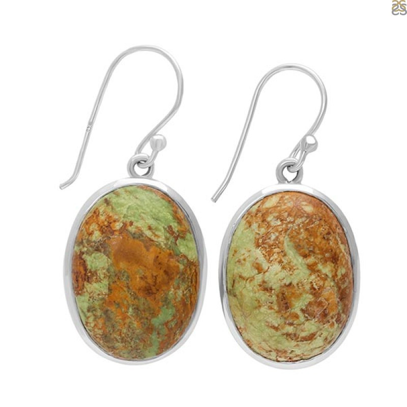 Gaspeite Earrings A Jewelry Piece Of Vision Stone: 