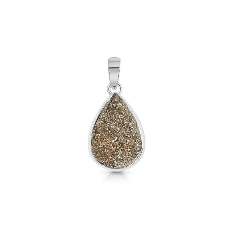 Ethereal Elegance: Spectropyrite Druzy Jewelry Collection | gemstone