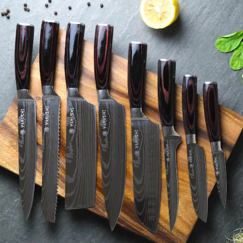 How many Types of Knives are there in a Culinary Knife Set?: 