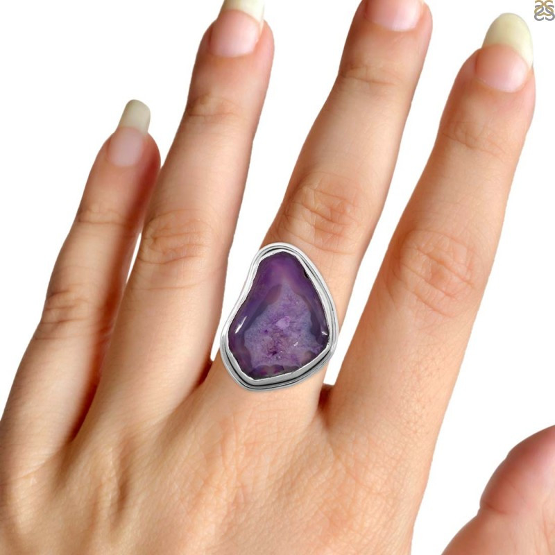 Purple Agate Rings - Rarity Doesn't Really Hide Its Heroism!: 