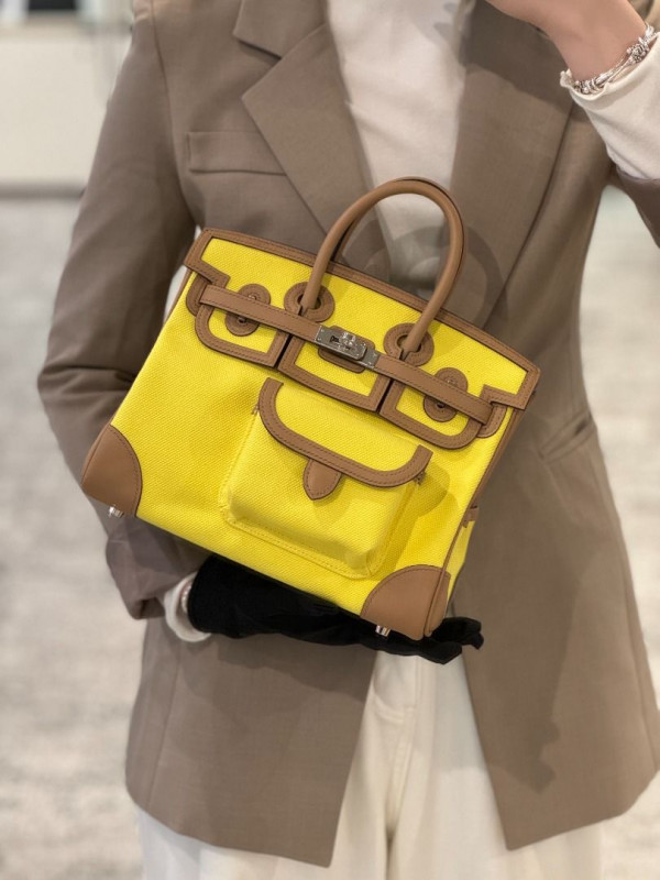 Hermès Birkin 25 Cargo Jaune Citron and Chai | Hermes Birkin bag