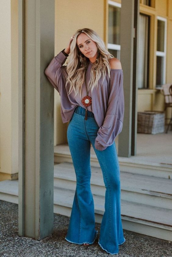 How To Style Bell Bottom Jeans 10 Ways to Wear The Denim Style   StyleCaster