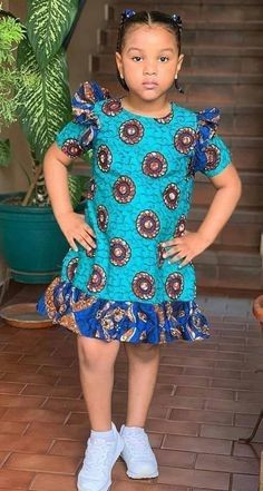 Outfit Pinterest kids ankara styles african wax prints, one-piece garment