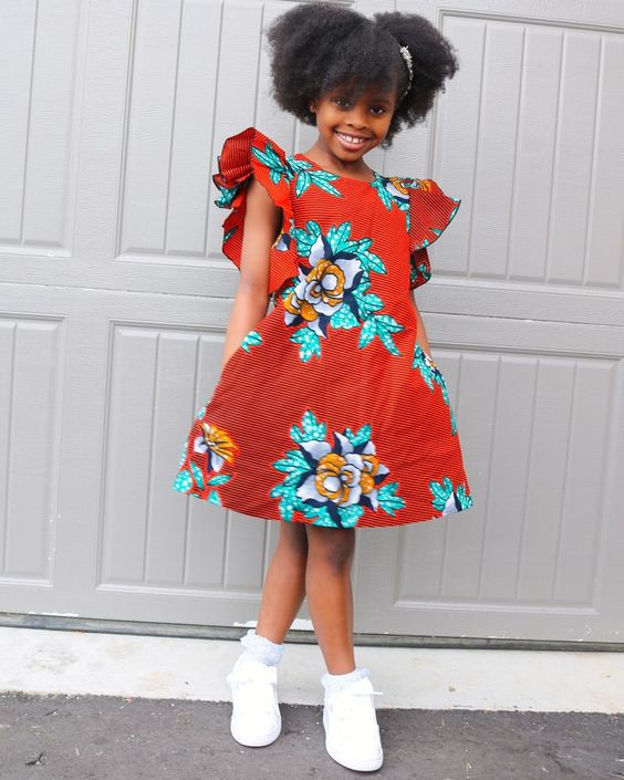 Simple ankara gown styles for kids