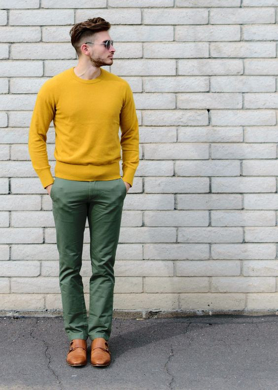 Yellow Sweater, Mustard Sweater Fashion Ideas With Green Jeans, Yellow ...