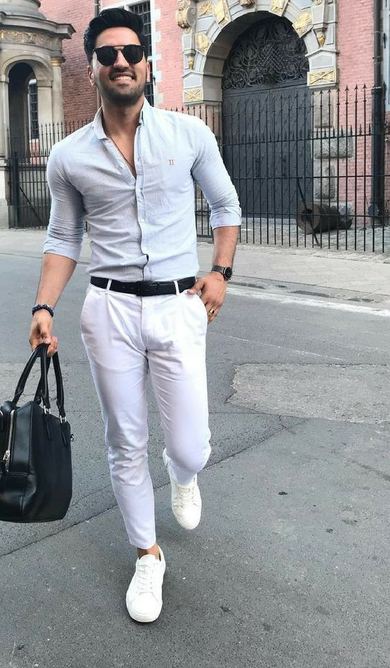 White Shirt, Semi Formal Fashion Wear With White Jeans | Formal wear ...