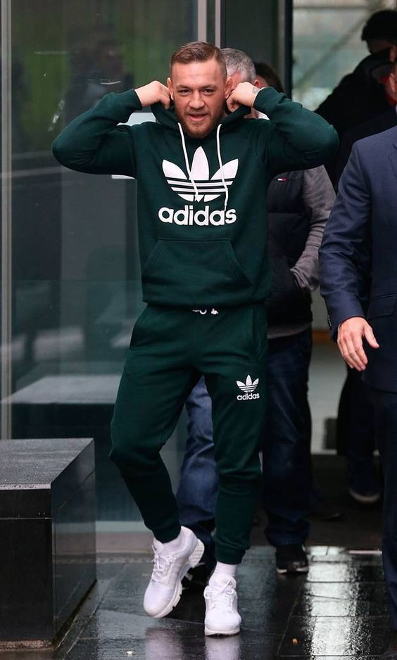 Green Casual Trouser, Winter Casual Outfits With Green Hoody, Conor Mcgregor  Adidas | Sports jersey, sports uniform