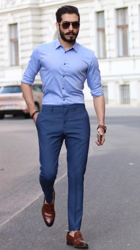 45 Ways To Style Royal Blue Pants - Super Combinations For Men Who Love Blue