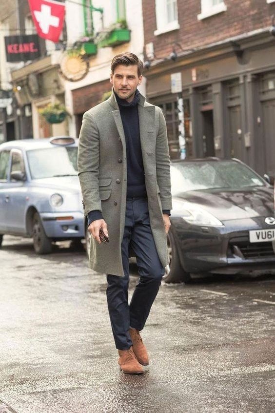 Men on sale overcoat style